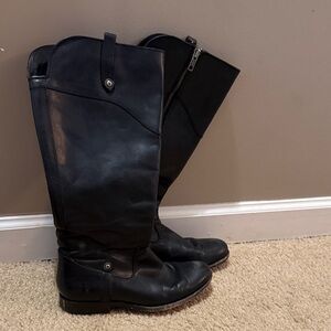 Frye Melissa Black Leather Boots